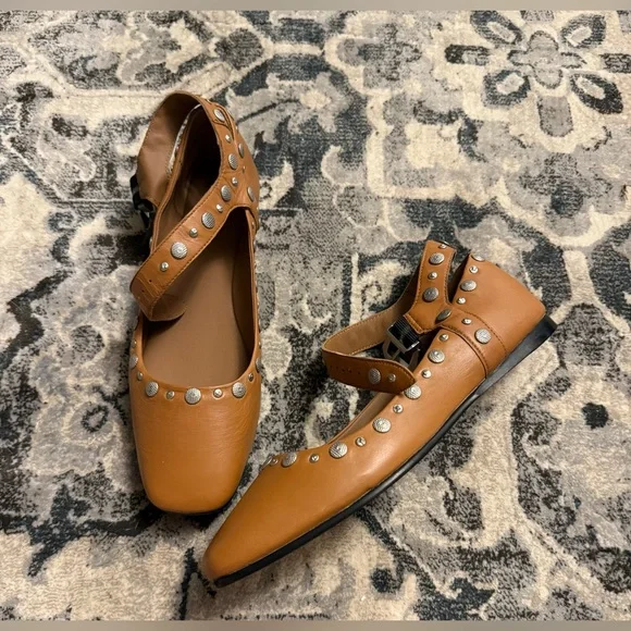 New Free People Mystic Mary Jane Flats - Picture 9 of 11